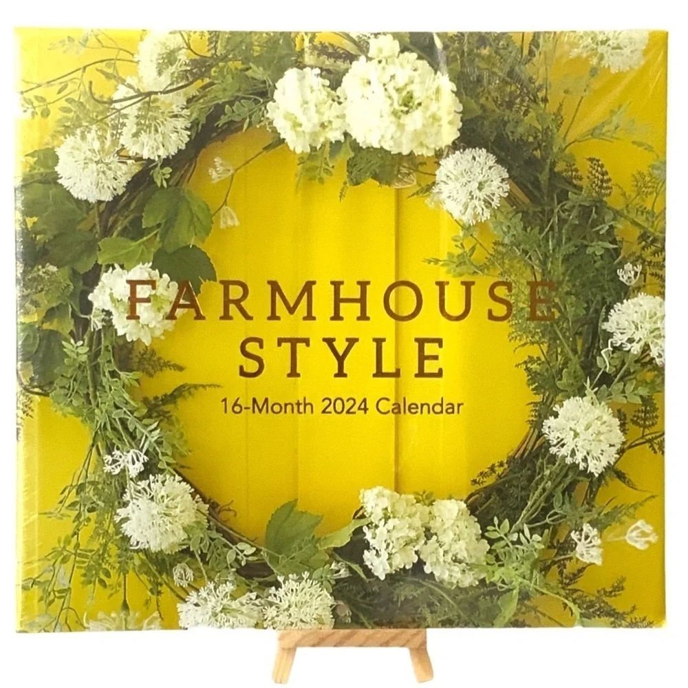 Calendar 2024 Farmhouse 16 Month Wall Calendar Organizer Full Size 12 X 22 in